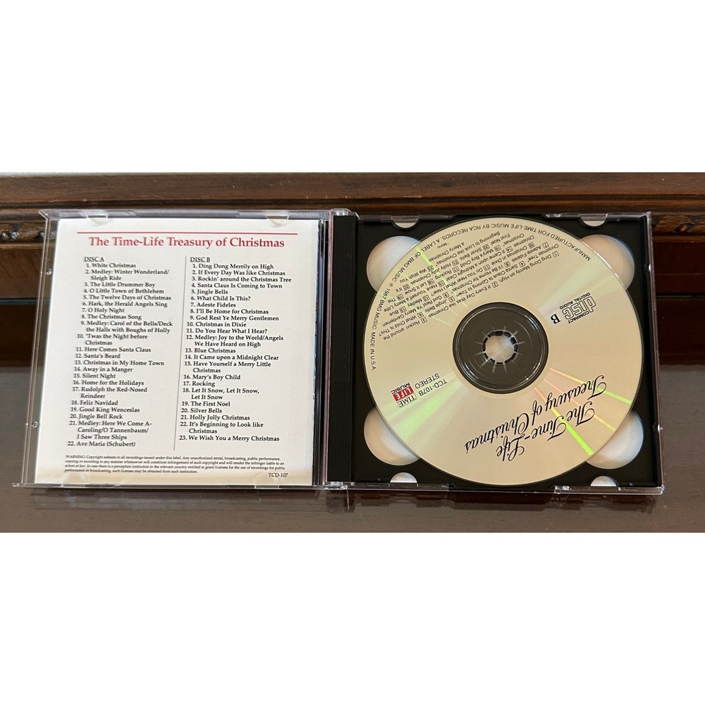 Time-Life Treasury of Christmas 2-CD Set Holiday Music Compilation TCD-107 - Picture 4 of 4